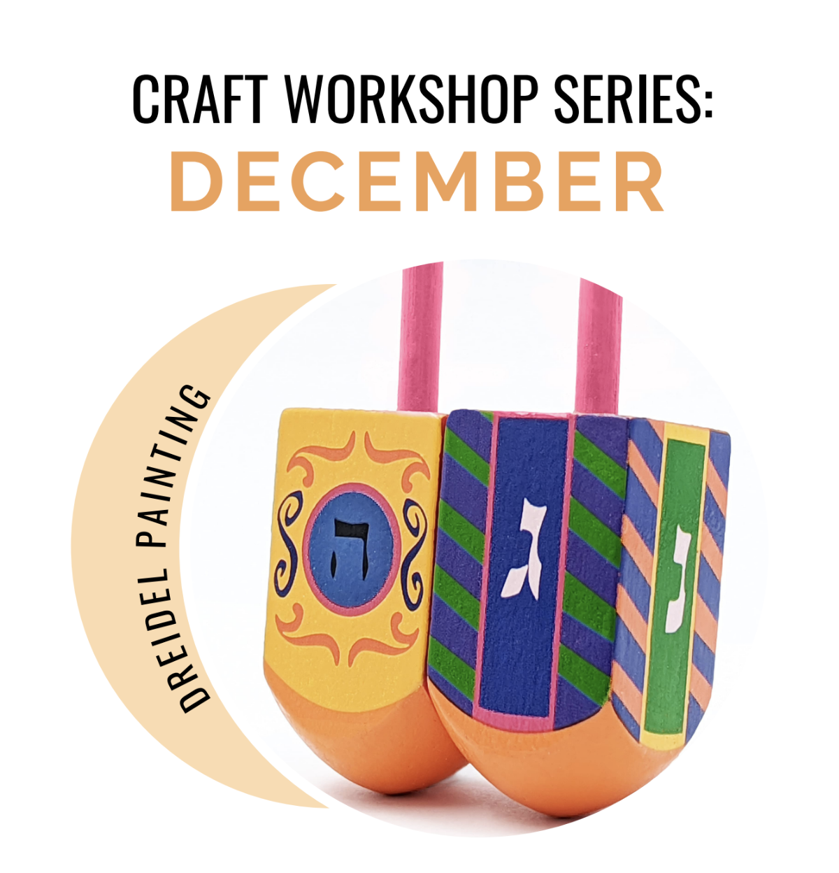 craft workshop series December dreidel painting