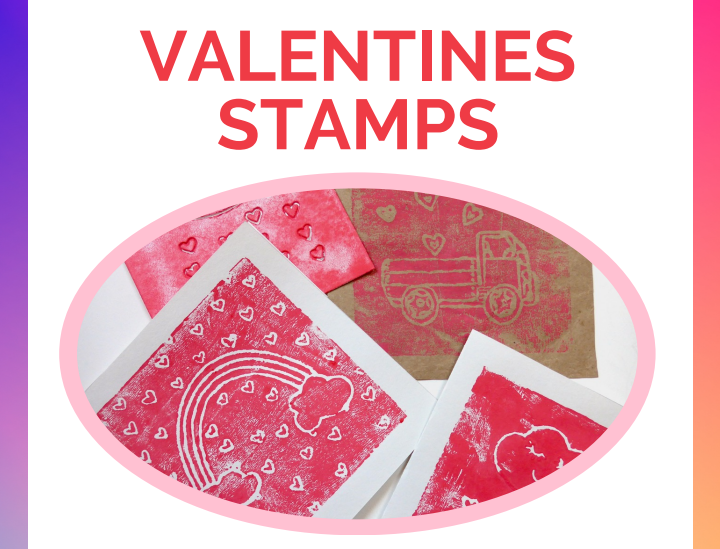 valentine stamped cards