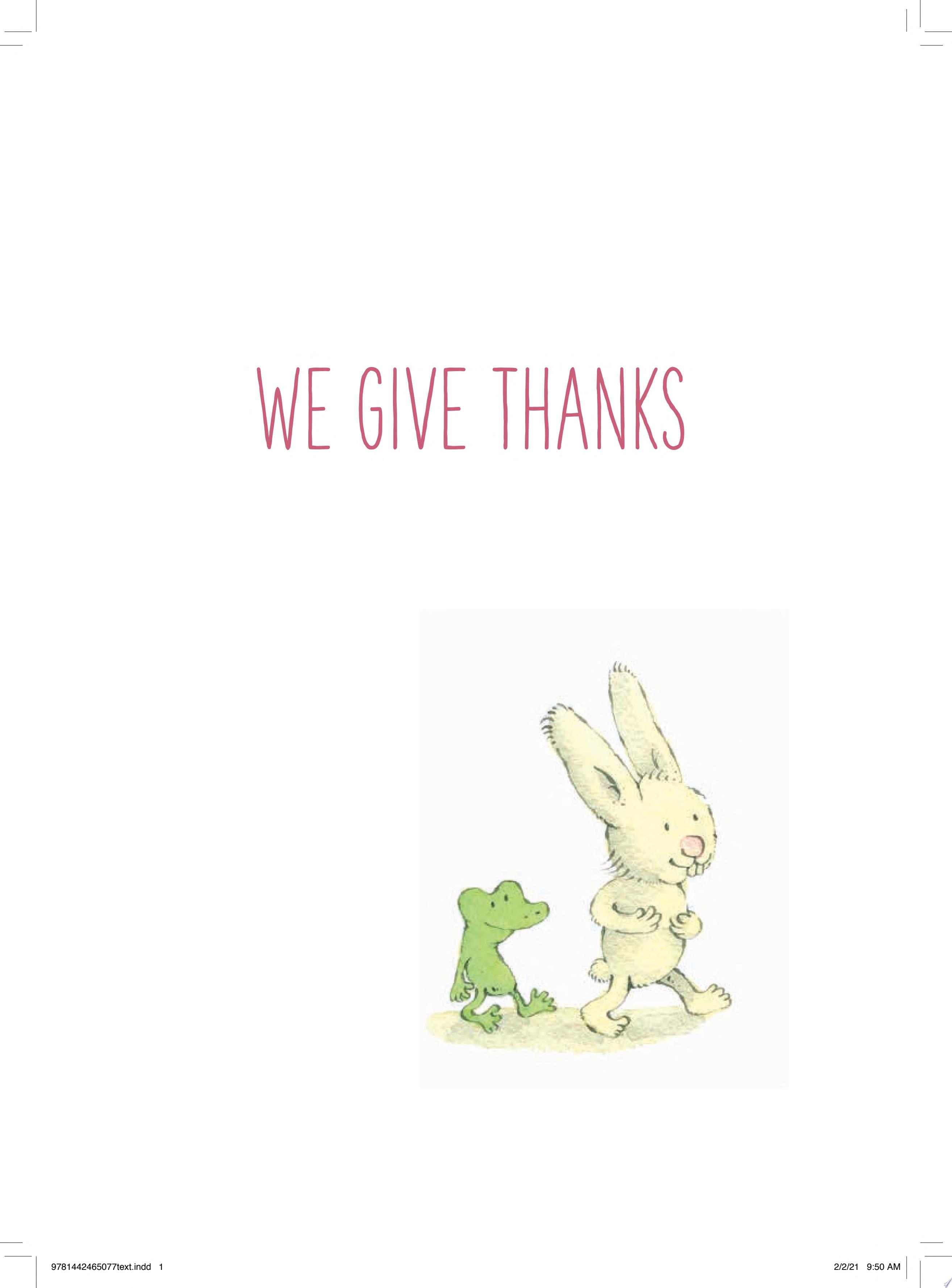 Image for "We Give Thanks"