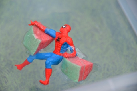 Help Spiderman stay afloat!