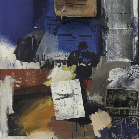 Rauschenberg Untitled mixed media