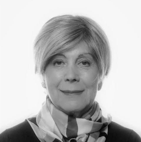 black and white portrait of poet harriet shenkman