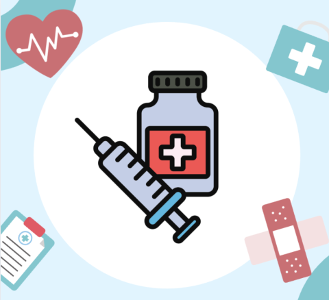 Vaccine needle and bottle