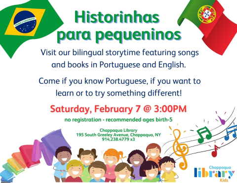 New flyer for Portuguese storytime!