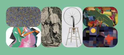 Six different art images from different artists