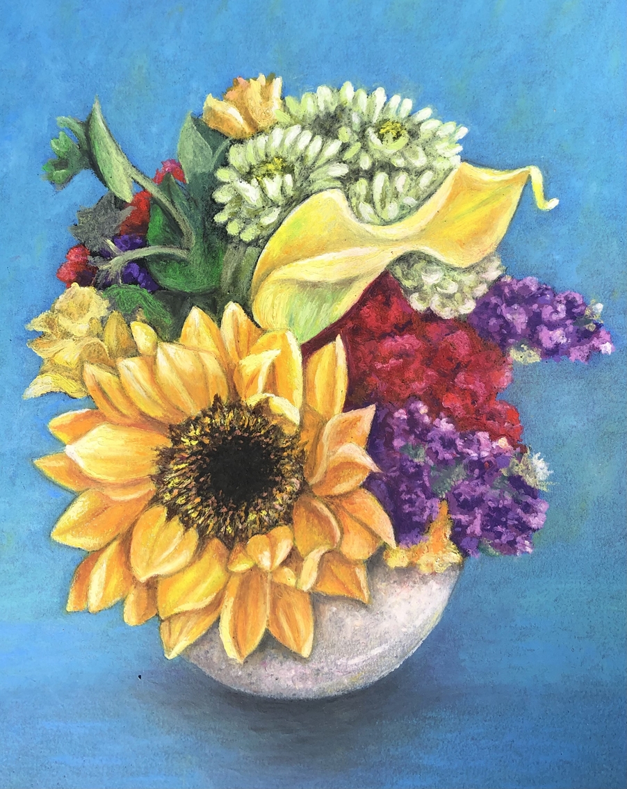 Mara Van Fleet paintings can inspire beautiful flower arrangements