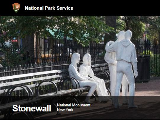 Stonewall national monument park in NYC