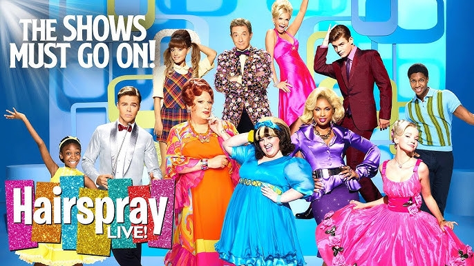 Cast of Hairspray Live posing, including Ariana Grande and Jennifer Hudson