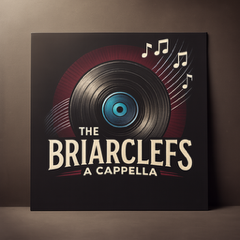 The BriarClefs logo with a record and music notes