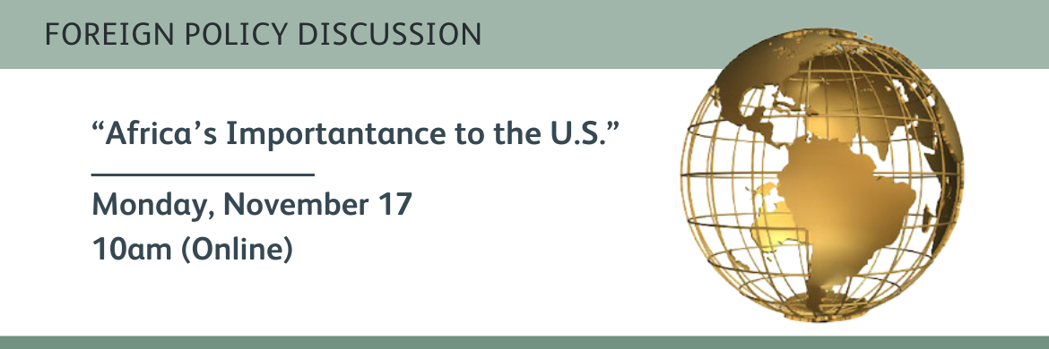 Africa's importance to the US November 17
